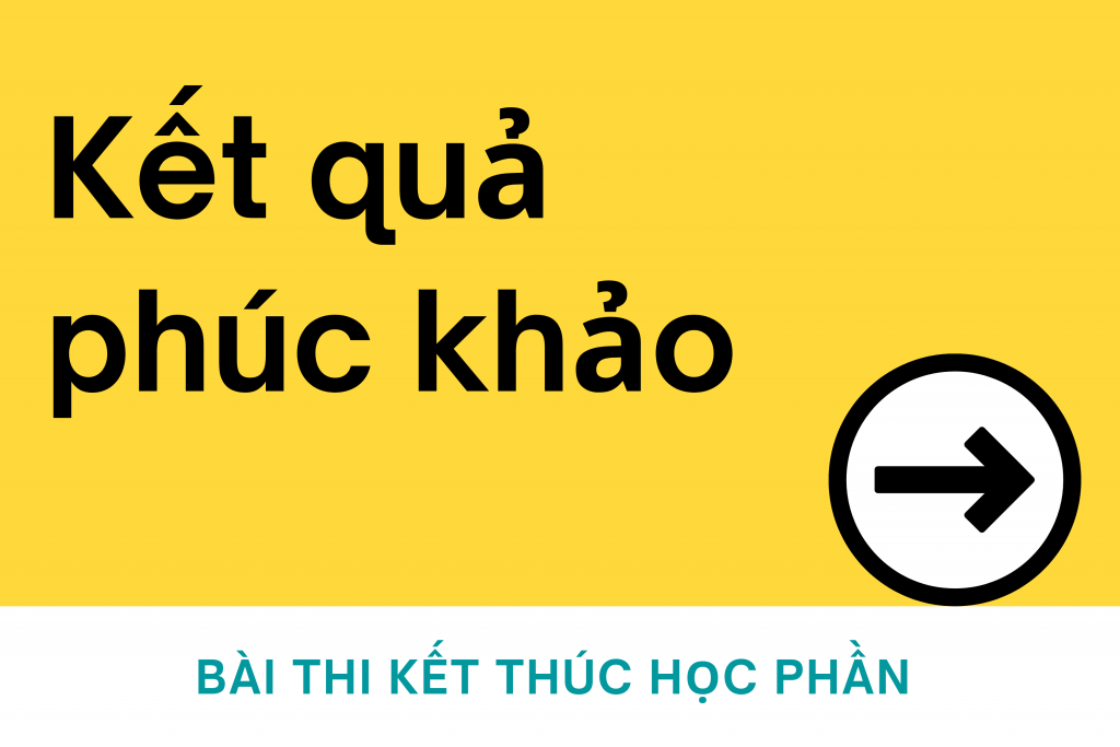 Kết quả phúc khảo bài thi kết thúc học phần -  Đợt thi tháng 5, 6