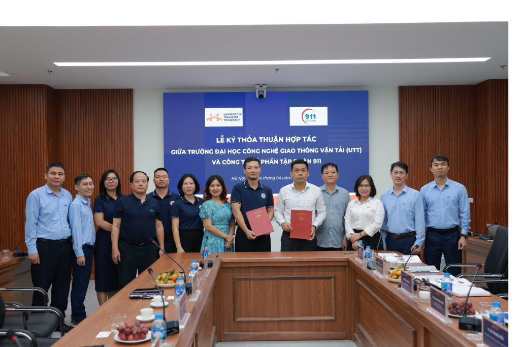 UTT ký kết hợp tác với Công ty Cổ phần Tập đoàn 911, thúc đẩy đào tạo gắn với thực tiễn doanh nghiệp