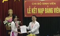 Lễ kết nạp Đảng viên chào mừng kỷ niệm 70 năm ngày truyền thống HSSV Việt Nam và ngày thành lập Đảng Cộng Sản Việt Nam