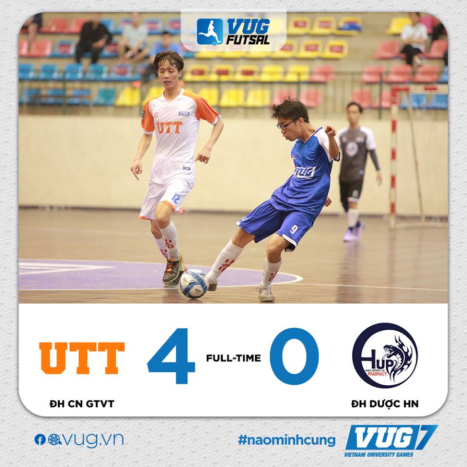 Trận đầu ra quân tại VUG năm học 2018-2019 và chiến thắng của UTT trước ĐH Dược Hà Nội