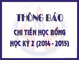 Bổ sung danh sách học bổng khuyến khích học tập năm học 2014 - 2015