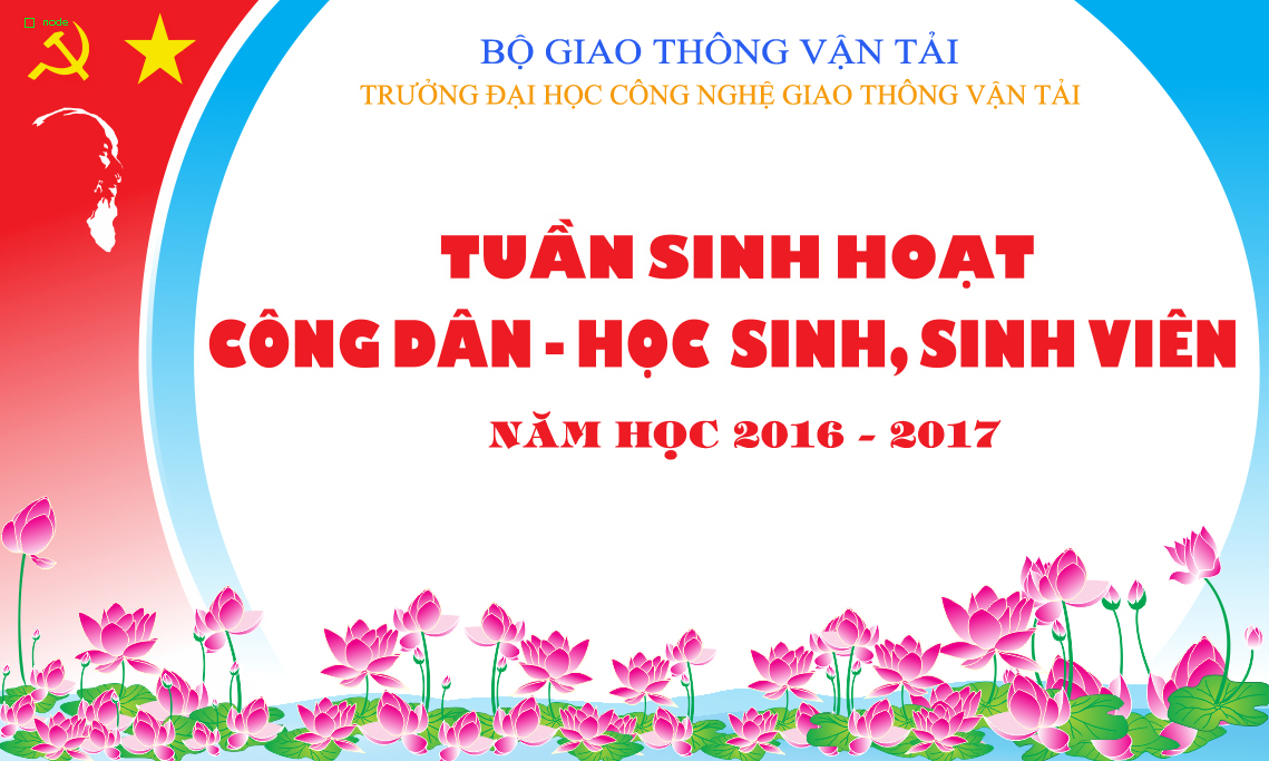 Kế hoạch Tổ chức “Tuần sinh hoạt công dân - sinh viên” năm học 2016 - 2017