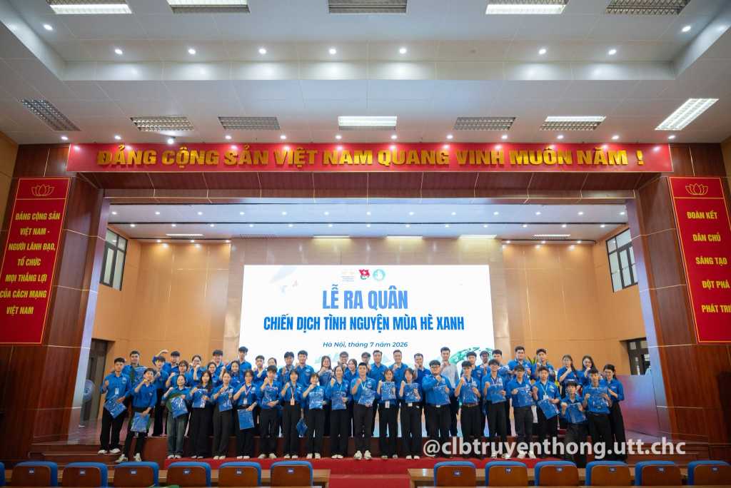 Chiến dịch Mùa hè xanh 2026: Lan tỏa tinh thần xung kích, cống hiến của sinh viên UTT