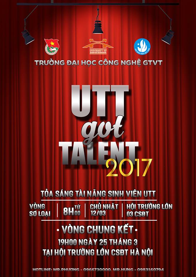 Kế hoạch tổ chức cuộc thi tìm kiếm tài năng “UTT Got Talent 2017”