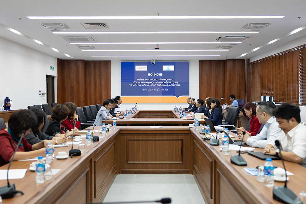 UTT triển khai chương trình hợp tác với Viện Đổi mới sáng tạo Quốc gia, Bộ Khoa học và Công nghệ