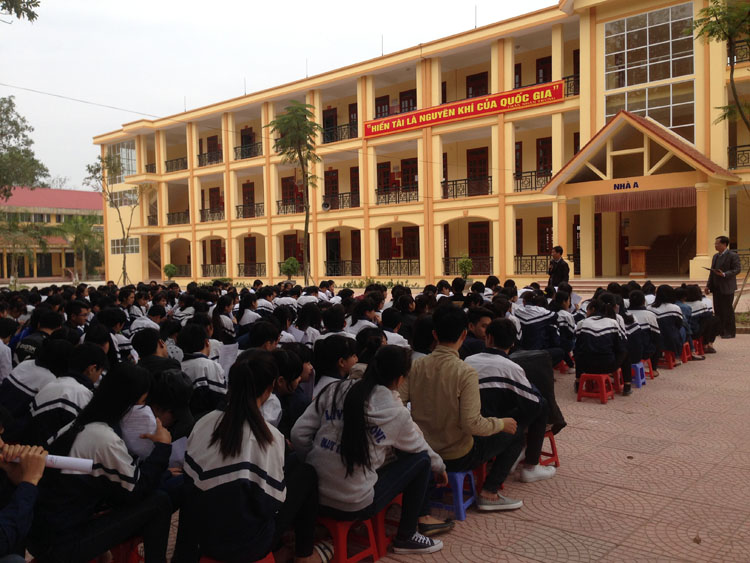 Cơ Sở Đào tạo Thái Nguyên - Trường Đại học Công nghệ GTVT đến thăm và làm việc  với các trường THPT thuộc tỉnh Bắc Giang
