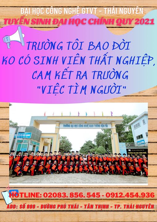 TRƯỜNG TÔI BAO ĐỜI KHÔNG CÓ SINH VIÊN THẤT NGHIỆP – CHÚNG TÔI CAM KẾT “VIỆC TÌM NGƯỜI”!