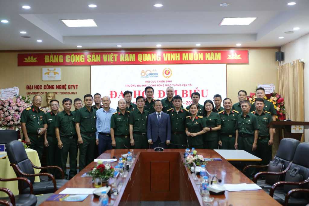 Đại hội Hội Cựu chiến binh Trường Đại học Công nghệ GTVT nhiệm kỳ 2025-2030