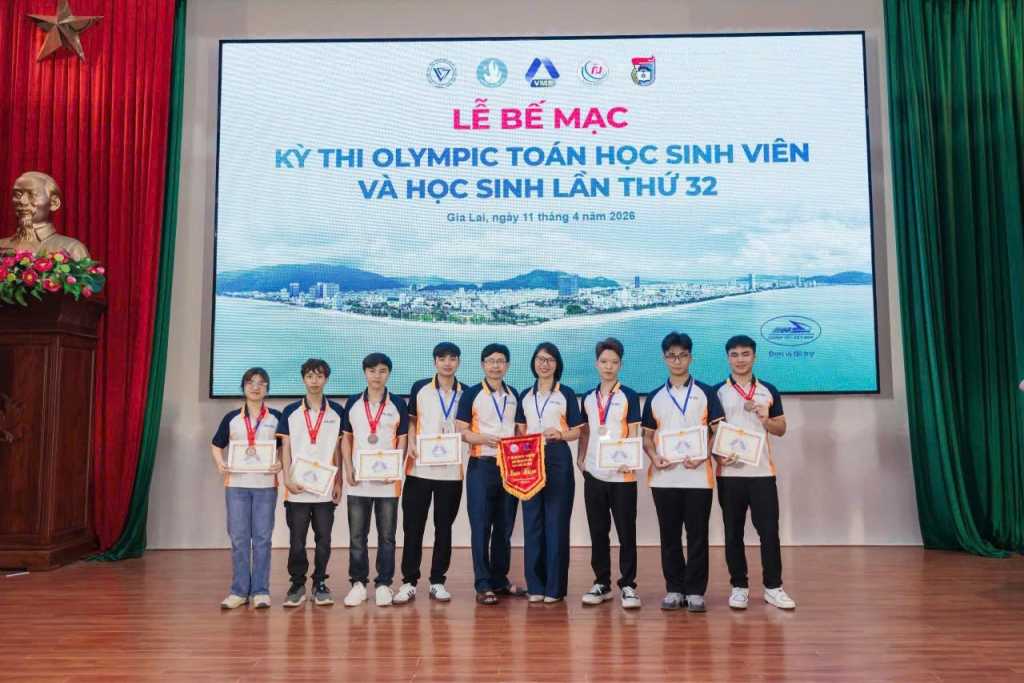 Sinh viên UTT đạt kết quả ấn tượng tại kỳ thi Olympic Toán học toàn quốc 2026