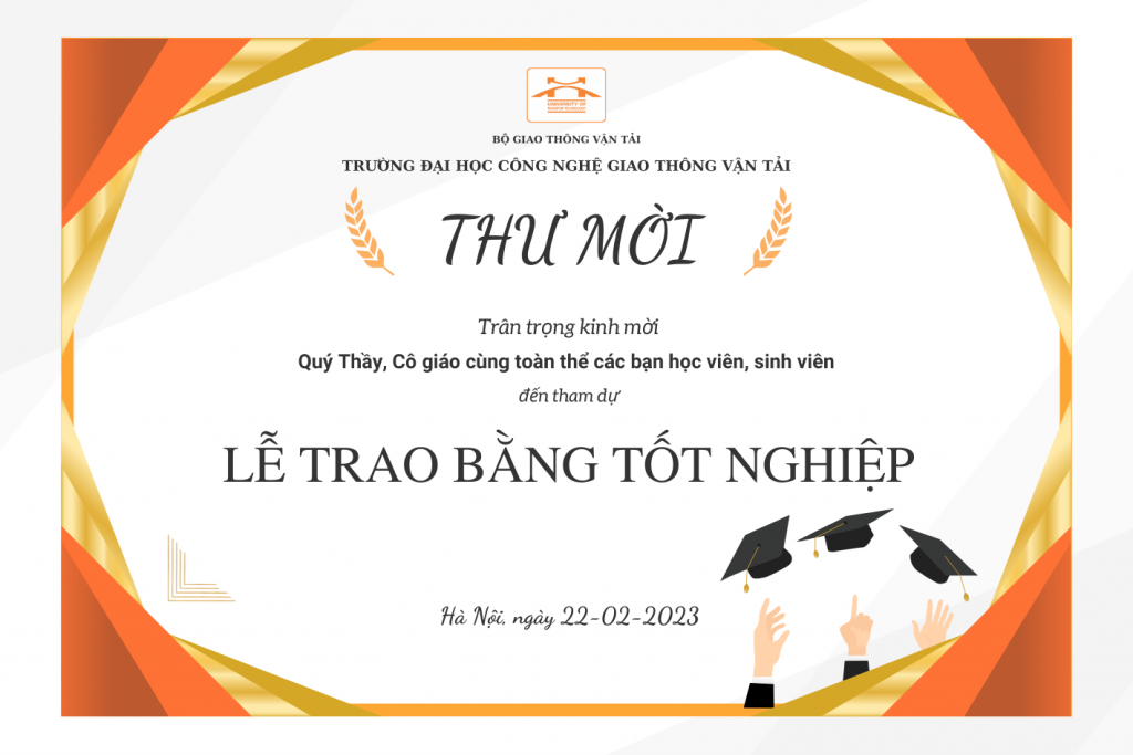Lễ trao bằng tốt nghiệp năm học 2022-2023