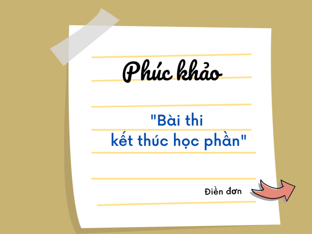 PHÚC KHẢO BÀI THI - Đợt thi tháng 8,9  năm 2023