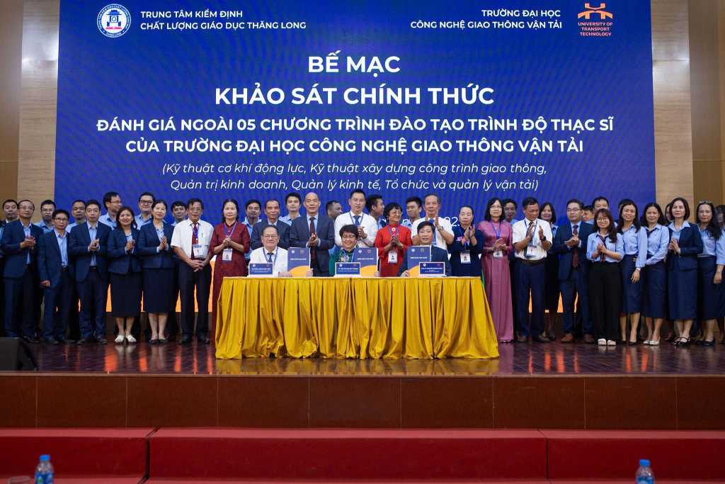 Bế mạc khảo sát chính thức phục vụ đánh giá ngoài CTĐT trình độ thạc sĩ tại Trường Đại học Công nghệ GTVT