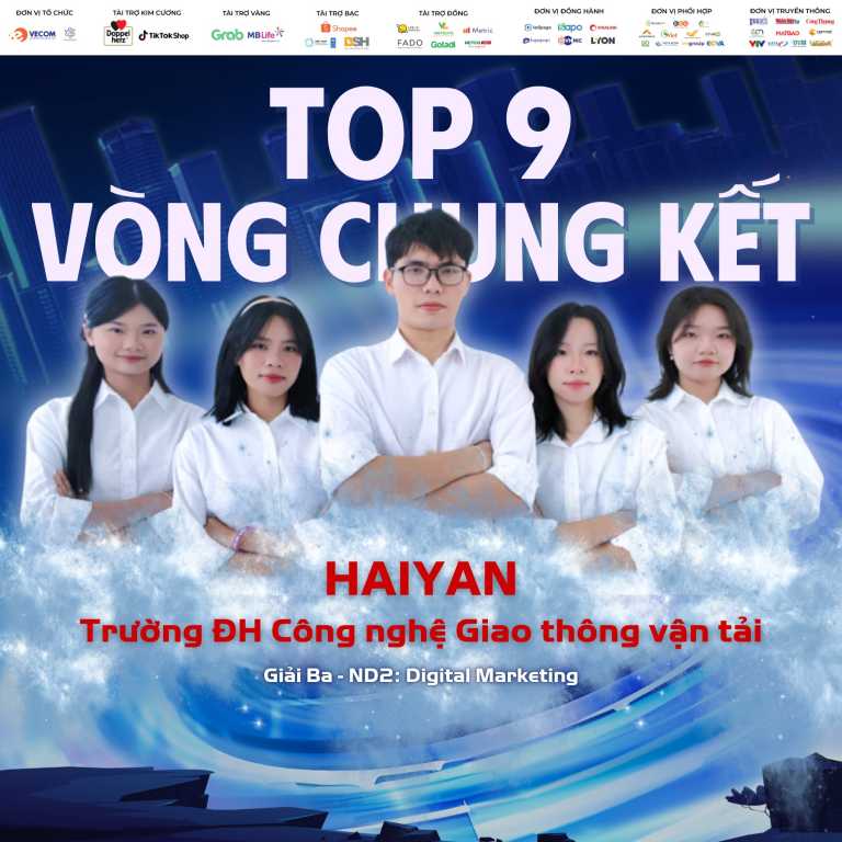 Sinh viên UTT ghi danh vào Top 9 Vòng chung kết Cuộc thi Sinh viên Kinh doanh số 2025