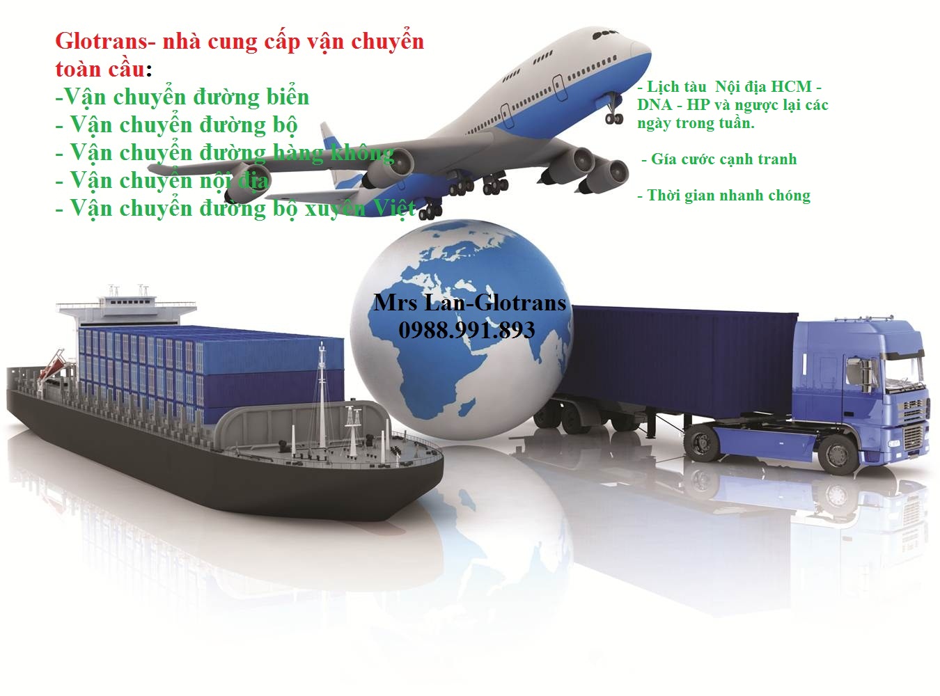 Công ty TNHH Vận tải tiếp vận toàn cầu - Chi nhánh Hà Nội tuyển dụng sinh viên chuyên ngành Logistics
